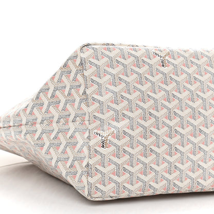 Goyard Goyardine Saint Louis Claire Voie GM White Pink 8 of 9