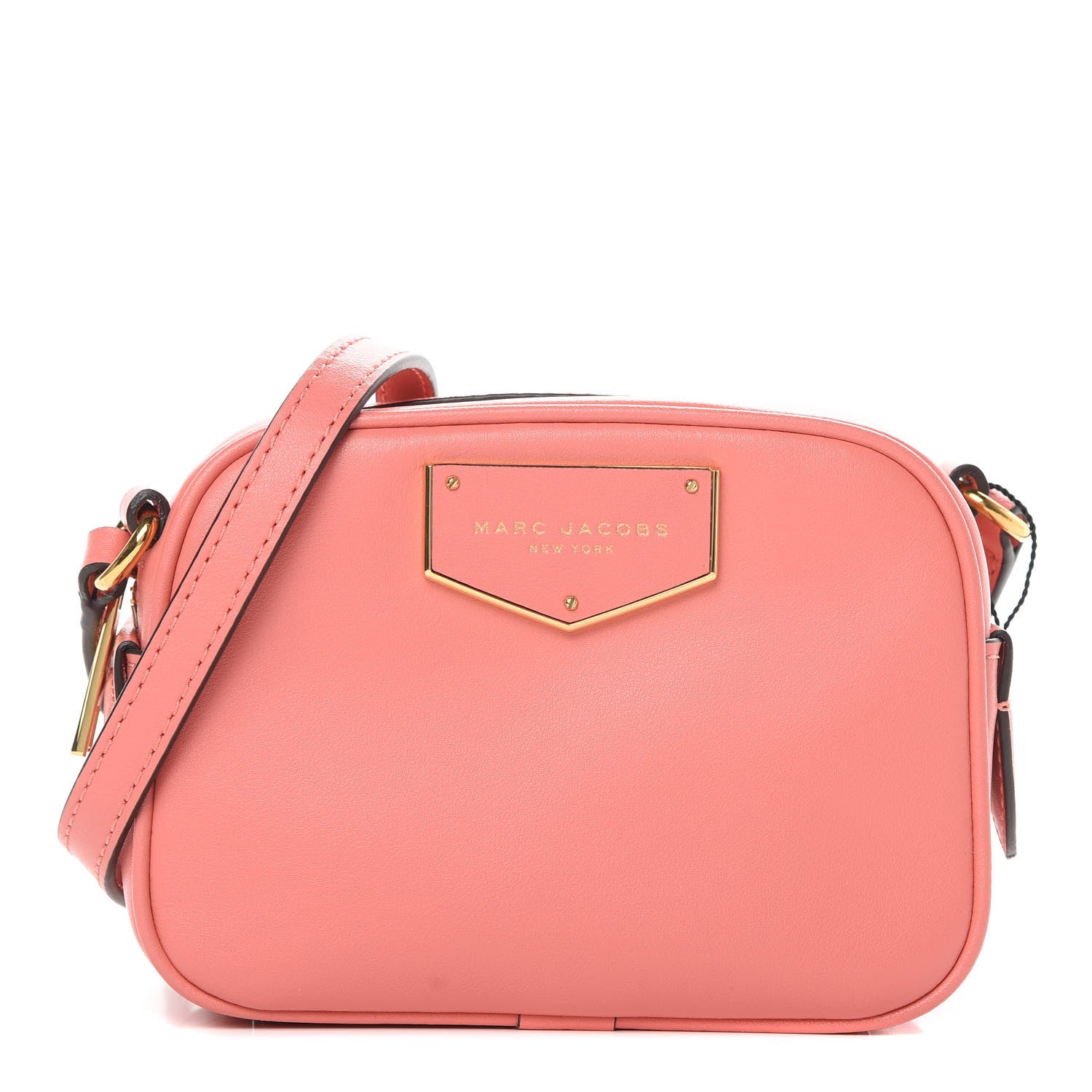 Marc Jacobs Calfskin Voyager Square Crossbody Conch 1 of 10