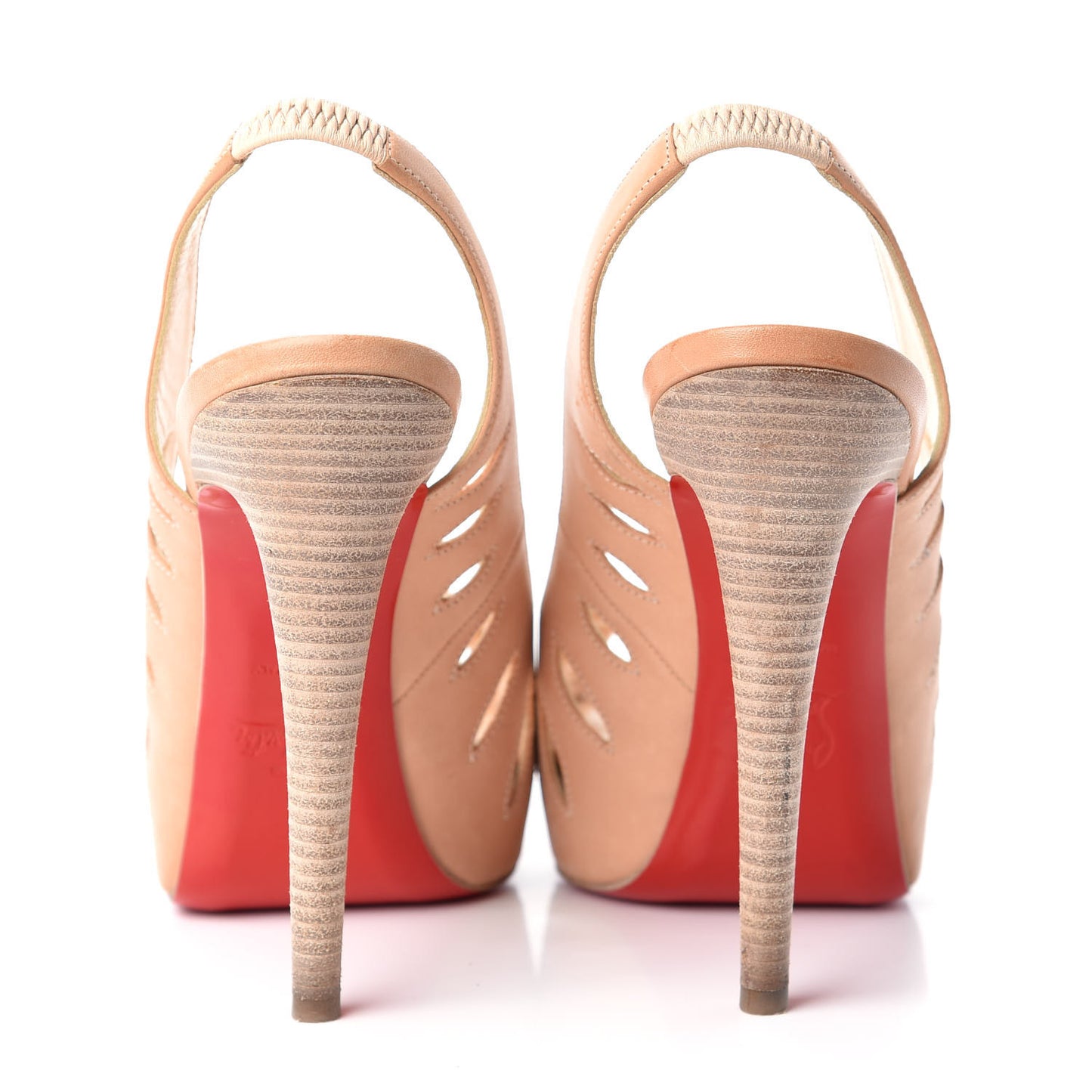 Calf Vegetale Griff Sling 120 Pumps 37 Natural Grezzo