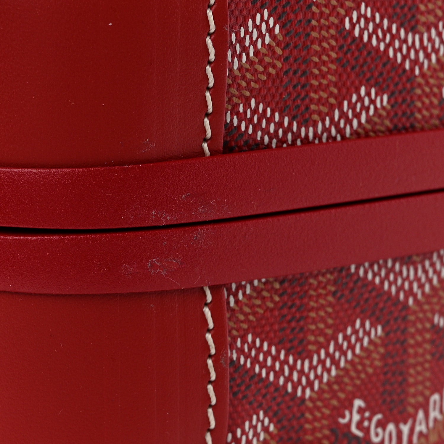 Goyard Goyardine Bourget PM Red 12 of 13