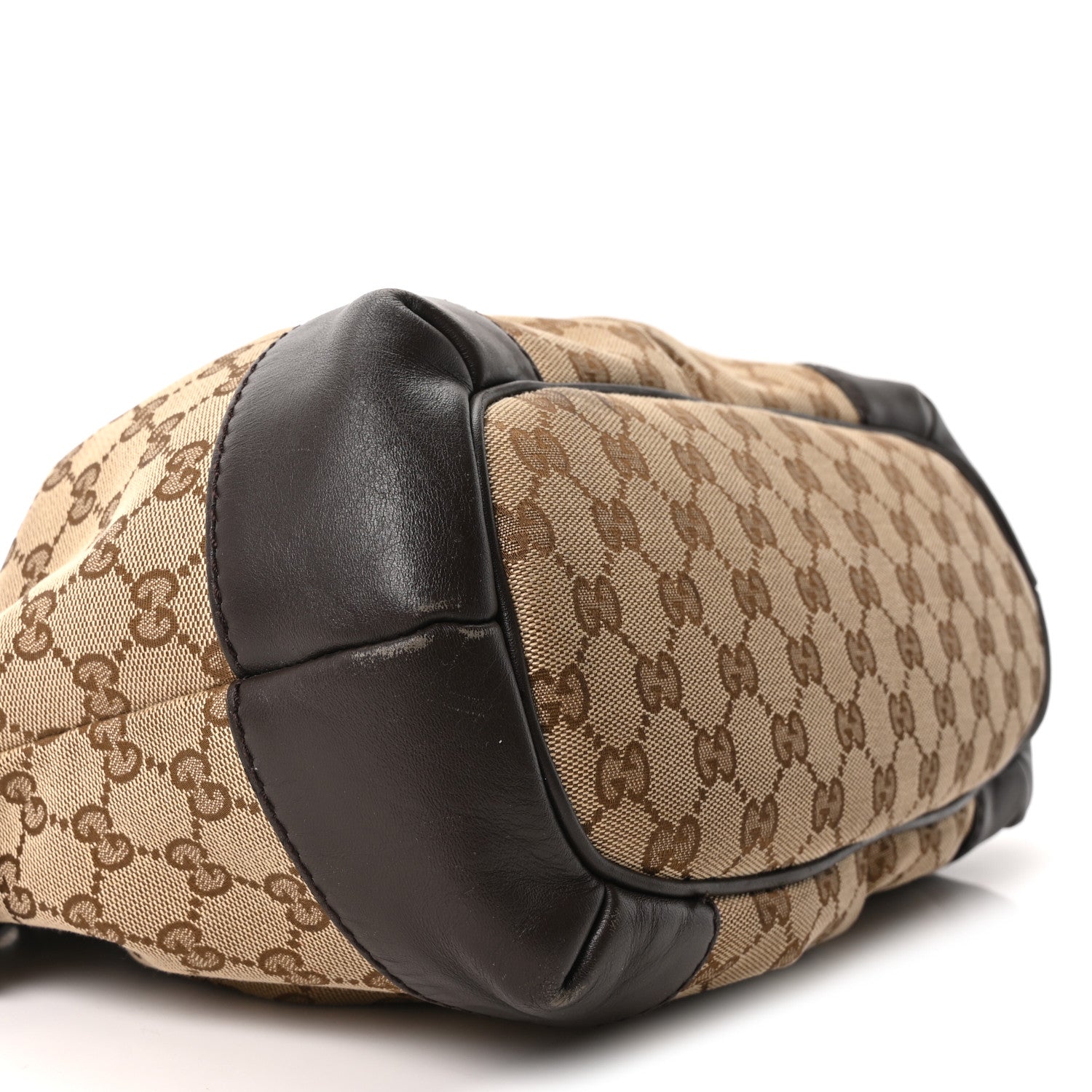 Gucci Monogram Medium Sukey Top Handle Dark Brown 8 of 9