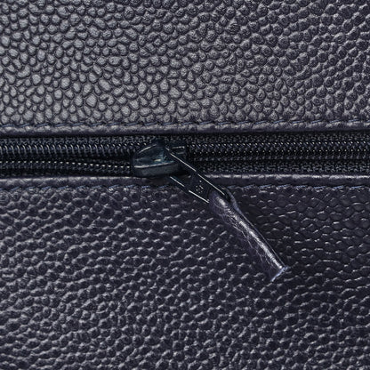 Chanel Caviar Quilted Jumbo Double Flap Navy Blue 11 of 15