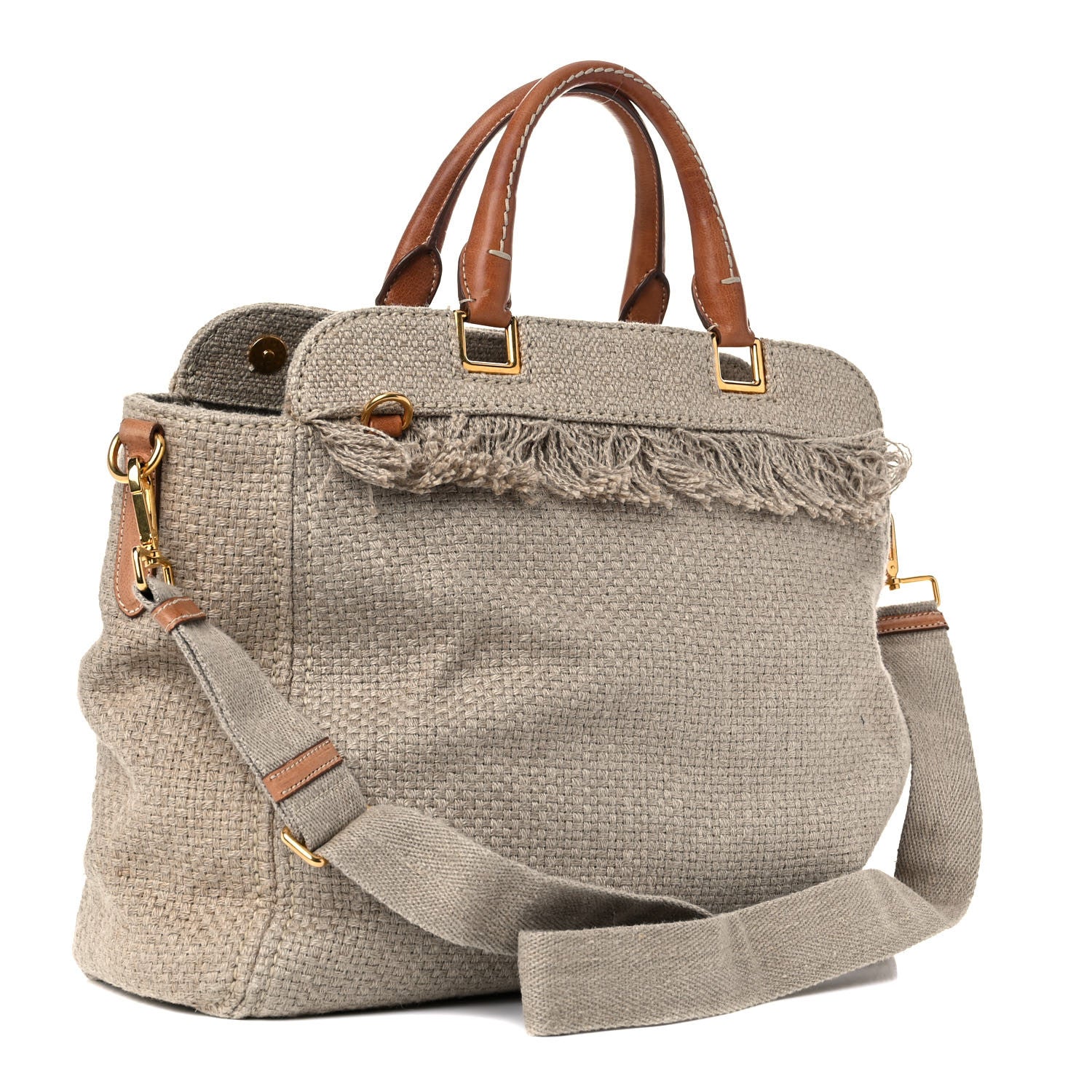 Prada Lino Tote Corda 3 of 17