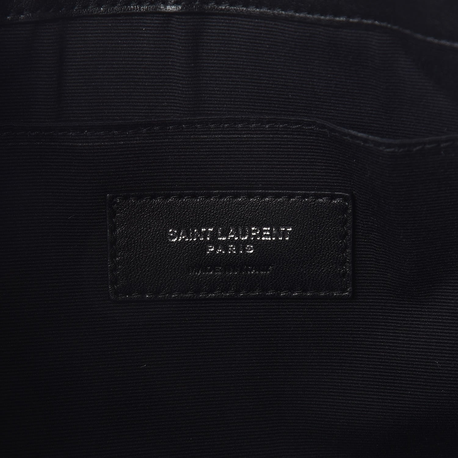 Saint Laurent Linen Canvas Rive Gauche Zipped Pouch Optic White 6 of 6