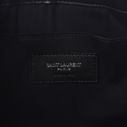 Saint Laurent Linen Canvas Rive Gauche Zipped Pouch Optic White 6 of 6