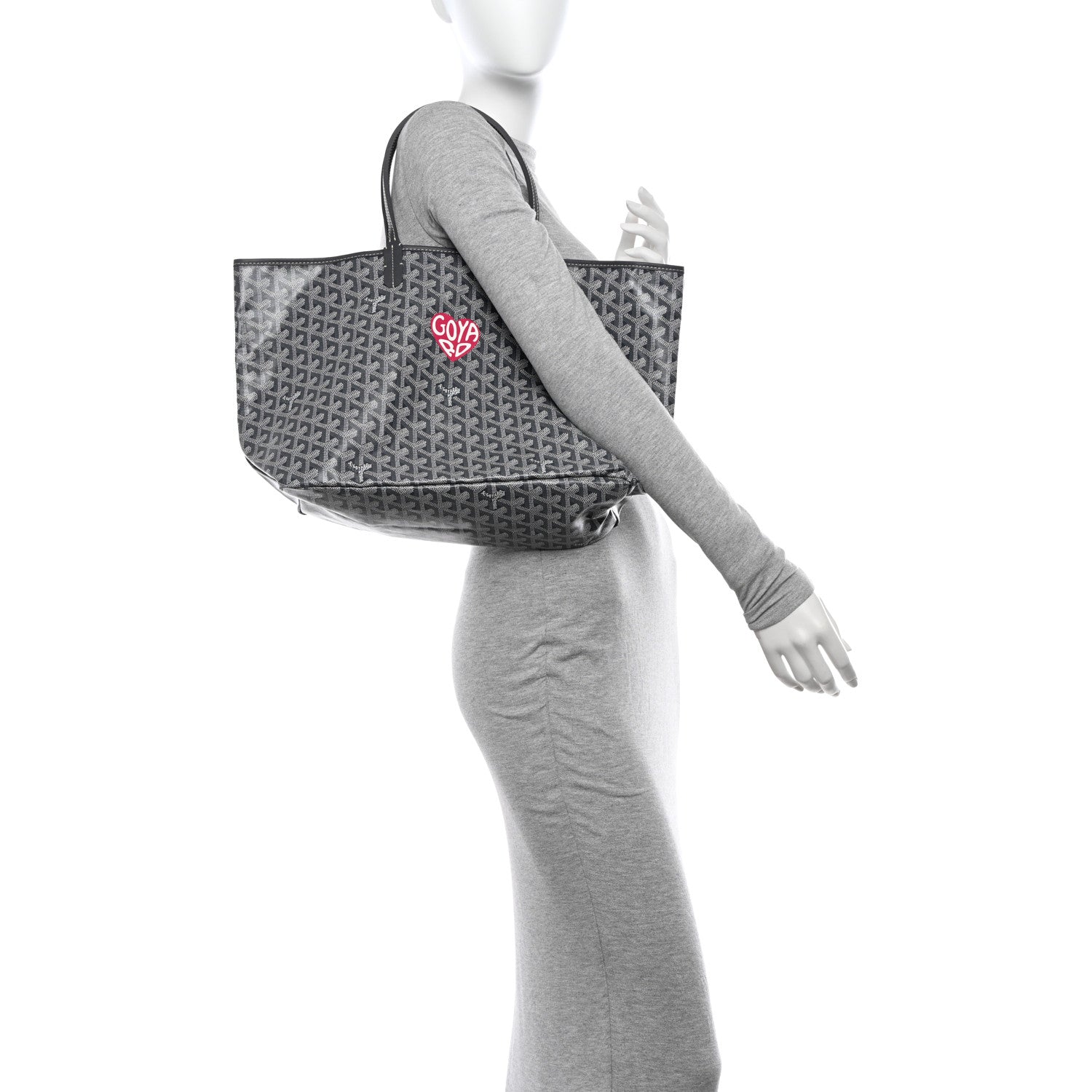 Goyard Goyardine Heart Saint Louis PM Grey 2 of 11