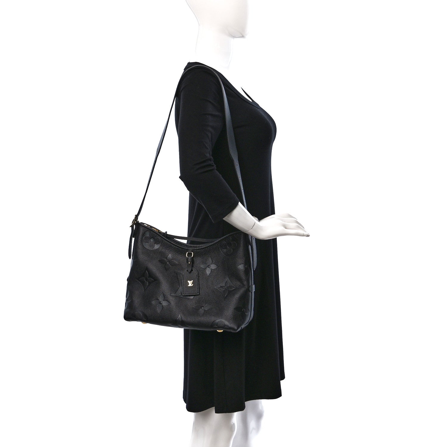 Louis Vuitton Empreinte Carryall PM Black 2 of 10