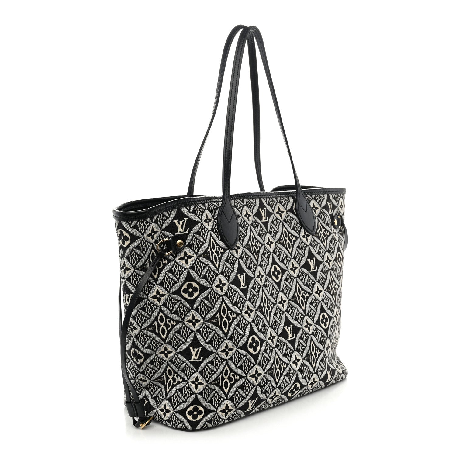 Louis Vuitton Jacquard Since 1854 Neverfull MM Grey 2 of 8