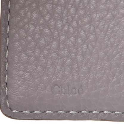 Chloe Grained Calfskin Marcie Square Wallet Cashmere Grey 6 of 9