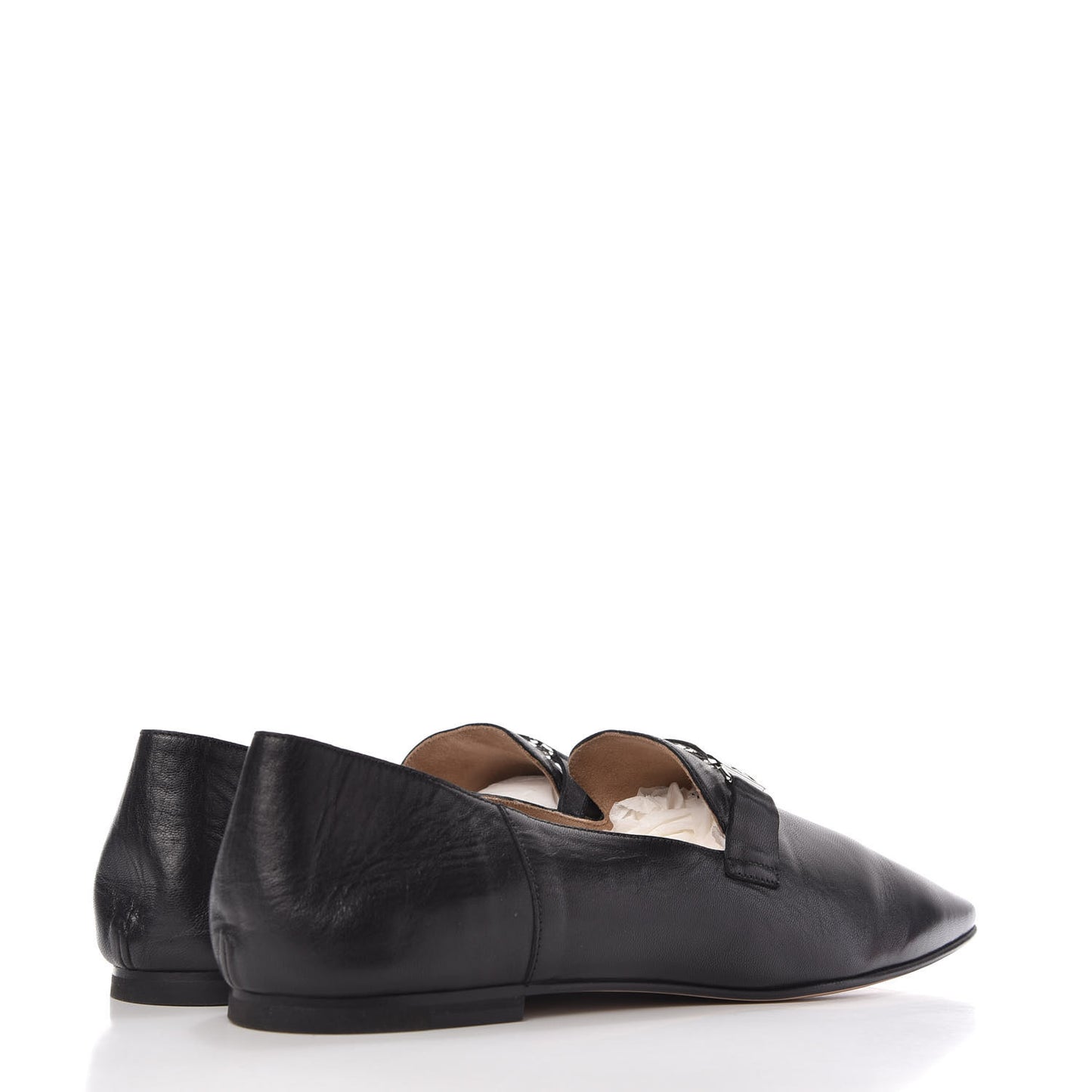Supple Goatskin Womens Time Loafers 41 Black
