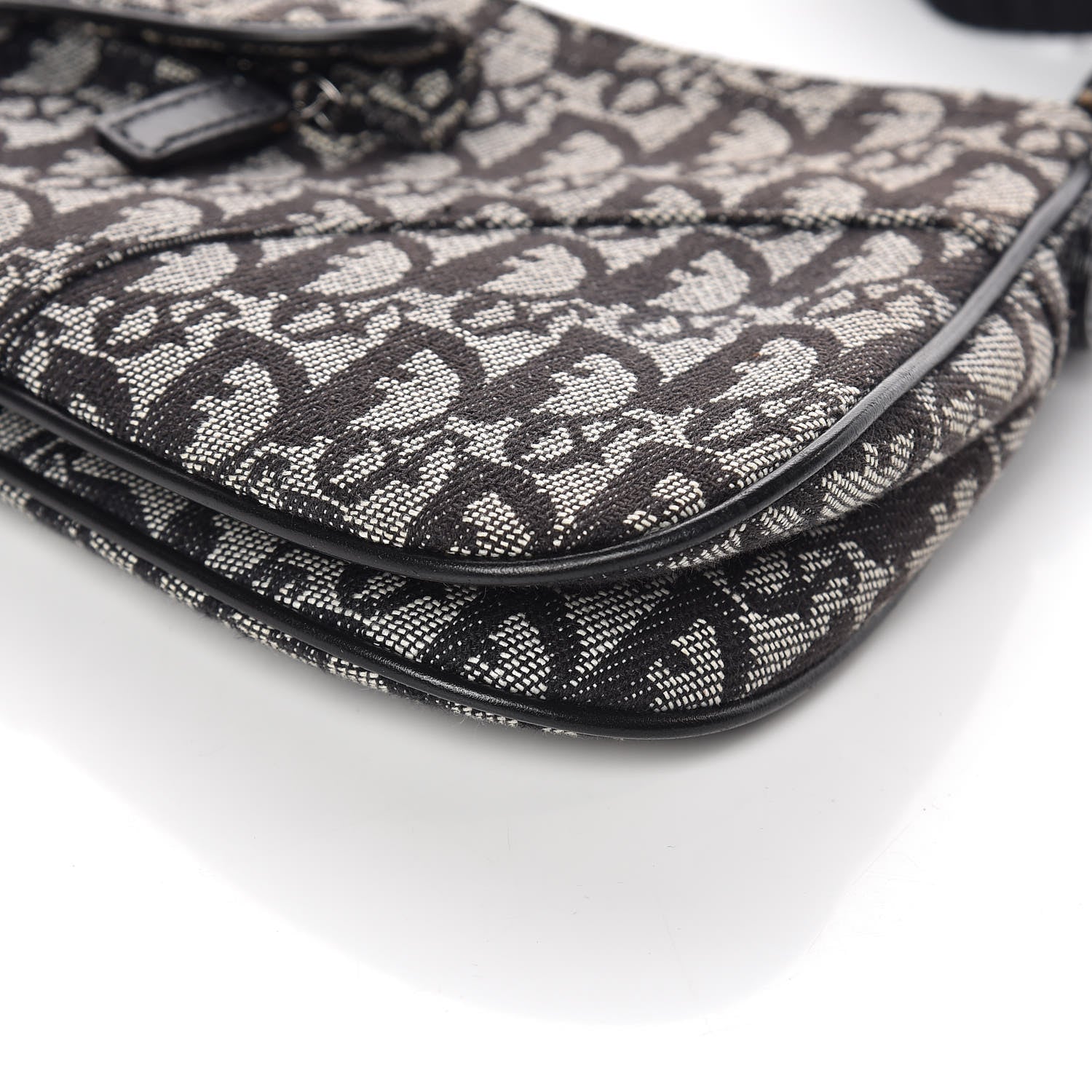 Christian Dior Monogram Double Saddle Bag Black 9 of 9