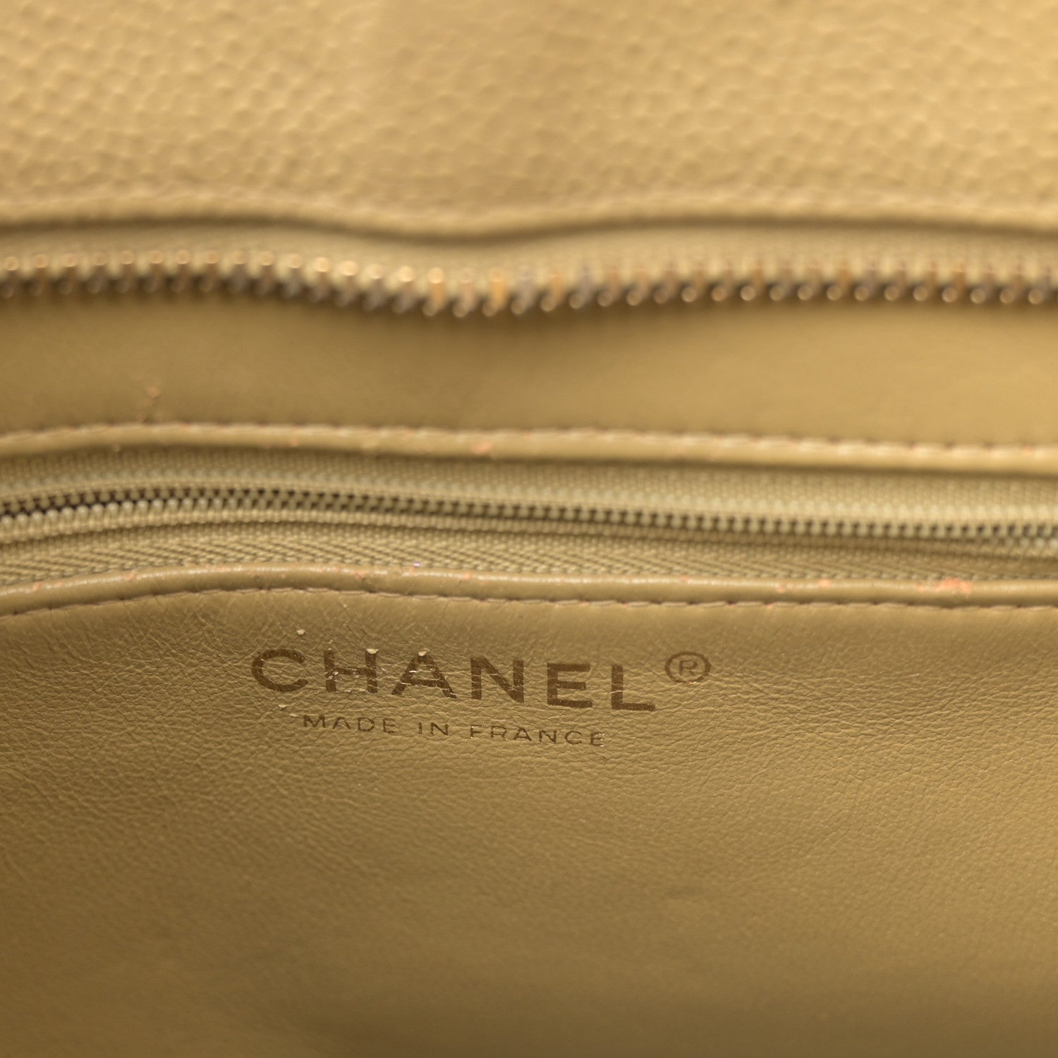 Chanel Caviar Quilted Medallion Tote Beige 6 of 13