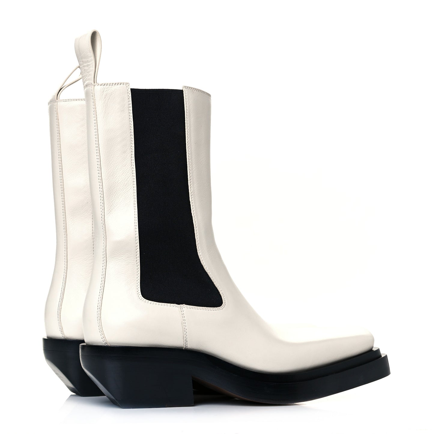 Calfskin Lean Mid-Calf Boots 39 Wax