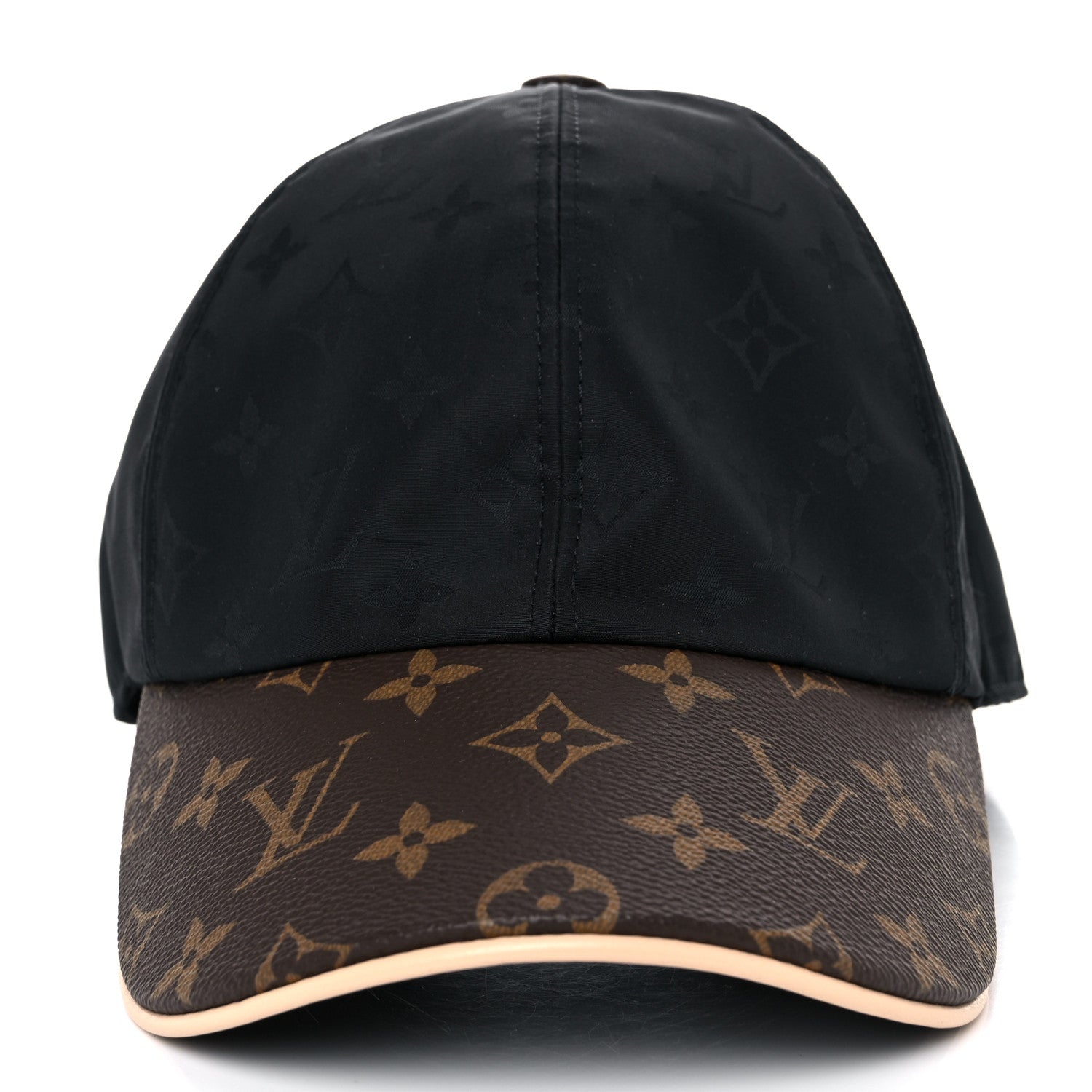 Louis Vuitton Polyester Silk Monogram LV Get Ready Cap M Black 4 of 6