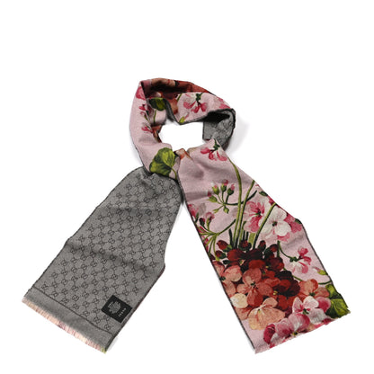 Gucci Wool GG Monogram Miniorophin Scarf Shell Pink 1 of 3