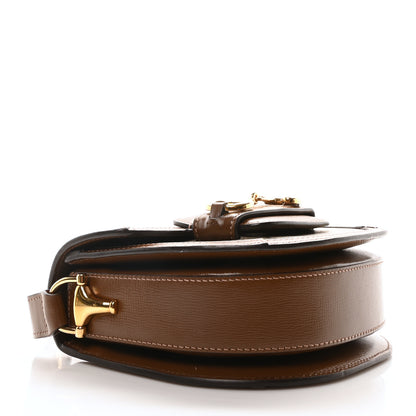 Gucci GG Supreme Monogram Mini Horsebit 1955 Rounded Shoulder Bag Beige Brown Sugar 4 of 10