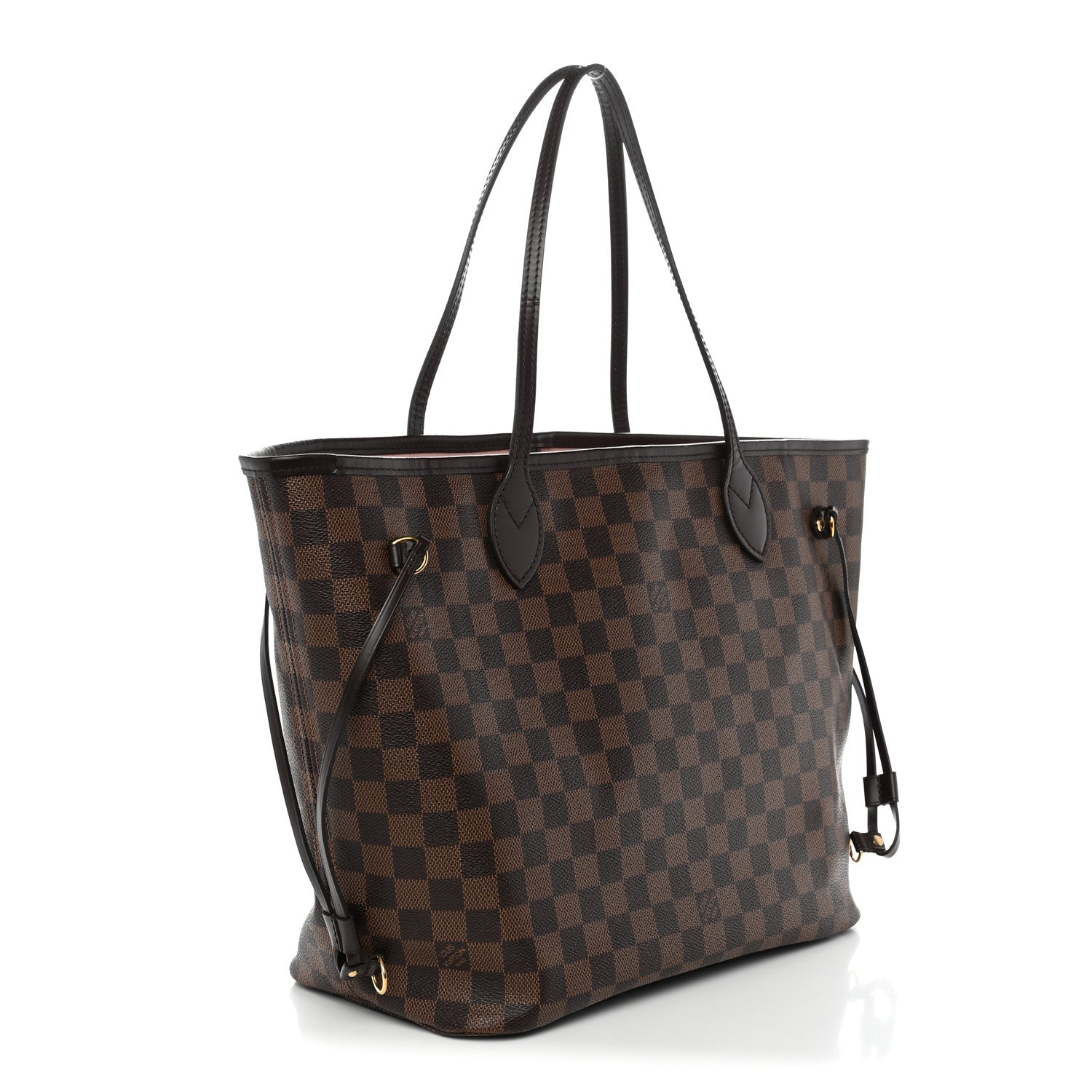 Louis Vuitton Damier Ebene Neo Neverfull MM Rose Ballerine 4 of 13