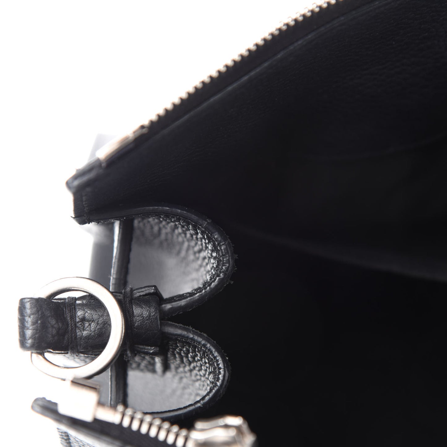 Grained Calfskin Baby Supple Sac De Jour Black