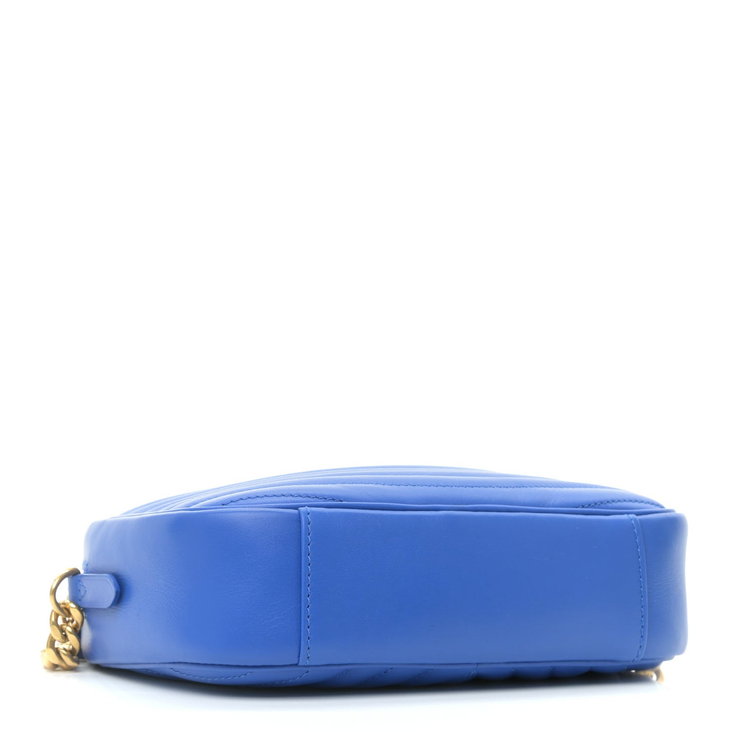 Calfskin New Wave Camera Bag Bleu Neon