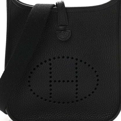 Hermes Taurillon Clemence Evelyne TPM Black 8 of 10