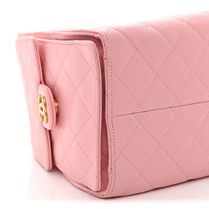 Chanel Caviar Quilted Small Chanel 25 Handbag Light Pink 9 of 10