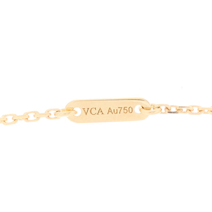 Van Cleef & Arpels 18K Yellow Gold Mother of Pearl Sweet Alhambra Pendant Necklace 4 of 6
