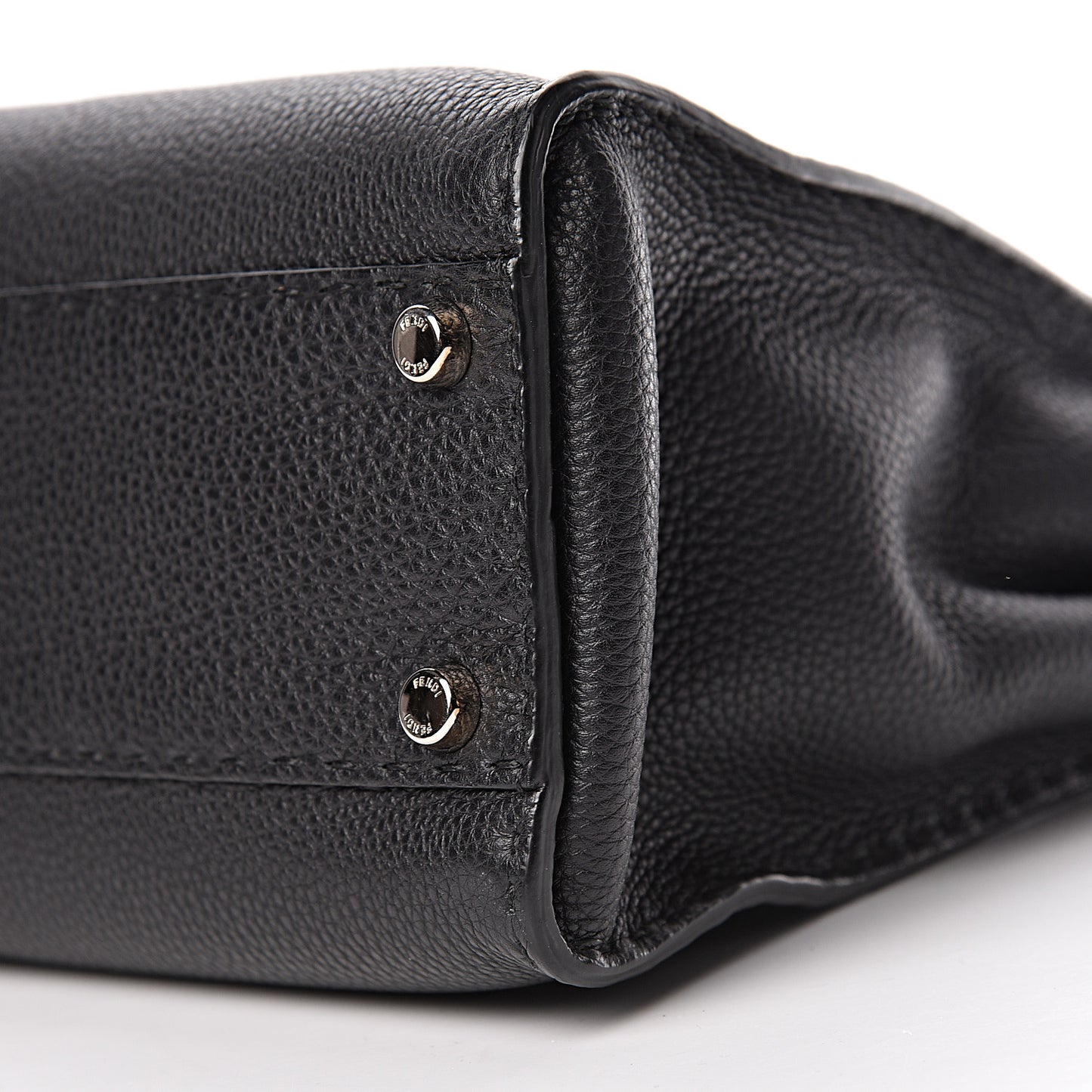 Cuoio Romano Selleria Bi-Color Medium Peekaboo Iconic Satchel Black Mou