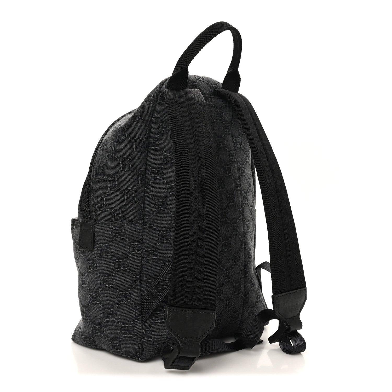 Gucci Denim GG Monogram Childrens Backpack Black 3 of 10