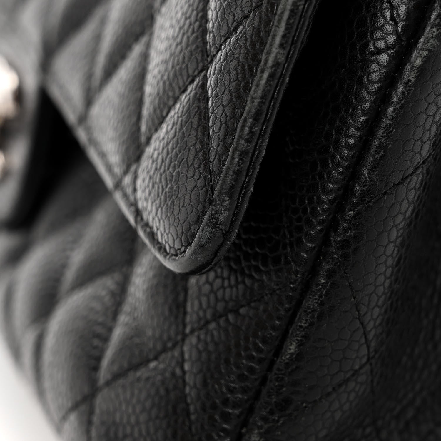 Chanel Caviar Quilted Medium Double Flap Black 11 of 13