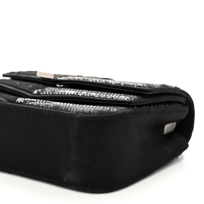 Saint Laurent Sequin Matelasse Chevron Monogram Small Sulpice Black 9 of 11