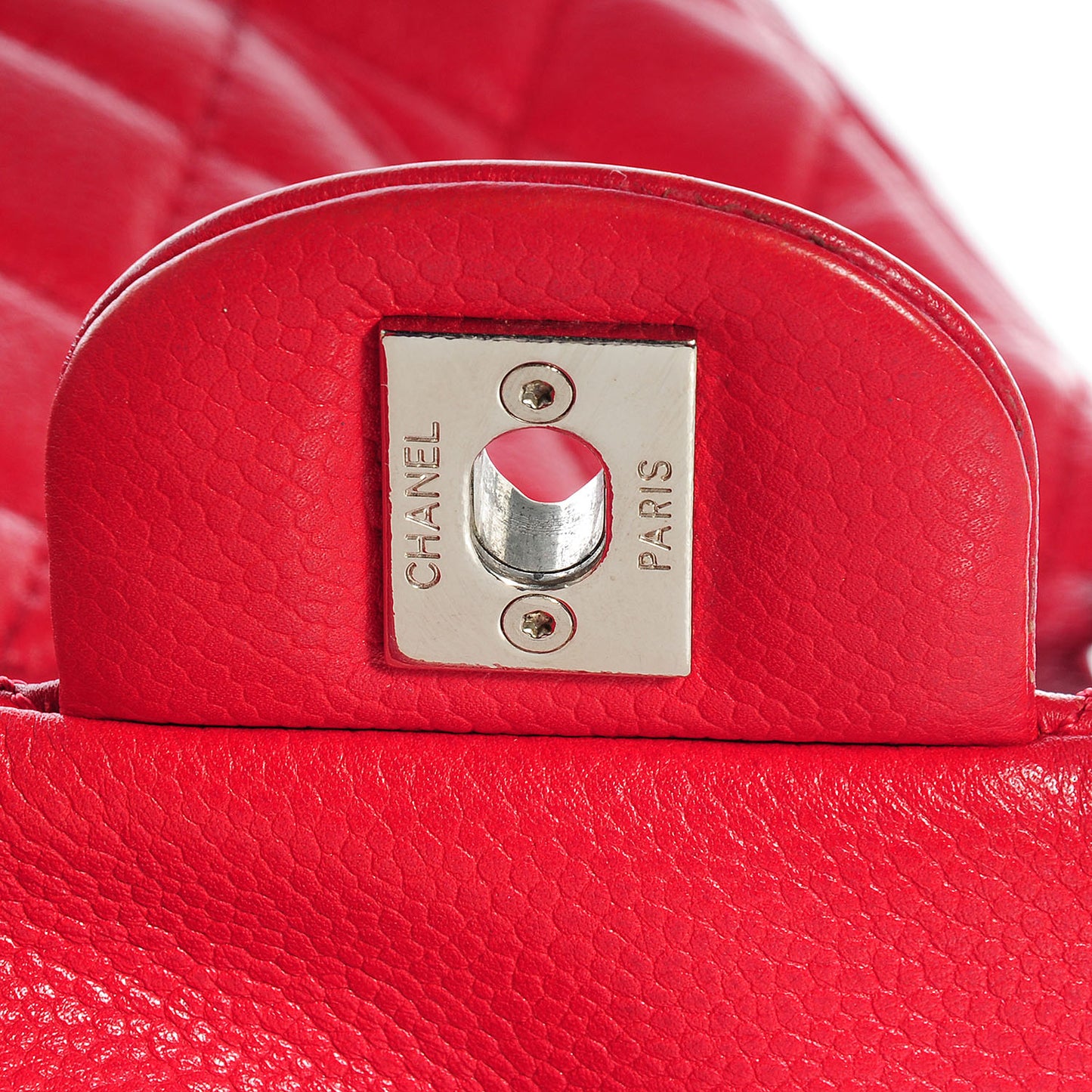 Soft Caviar Medium Double Flap Red