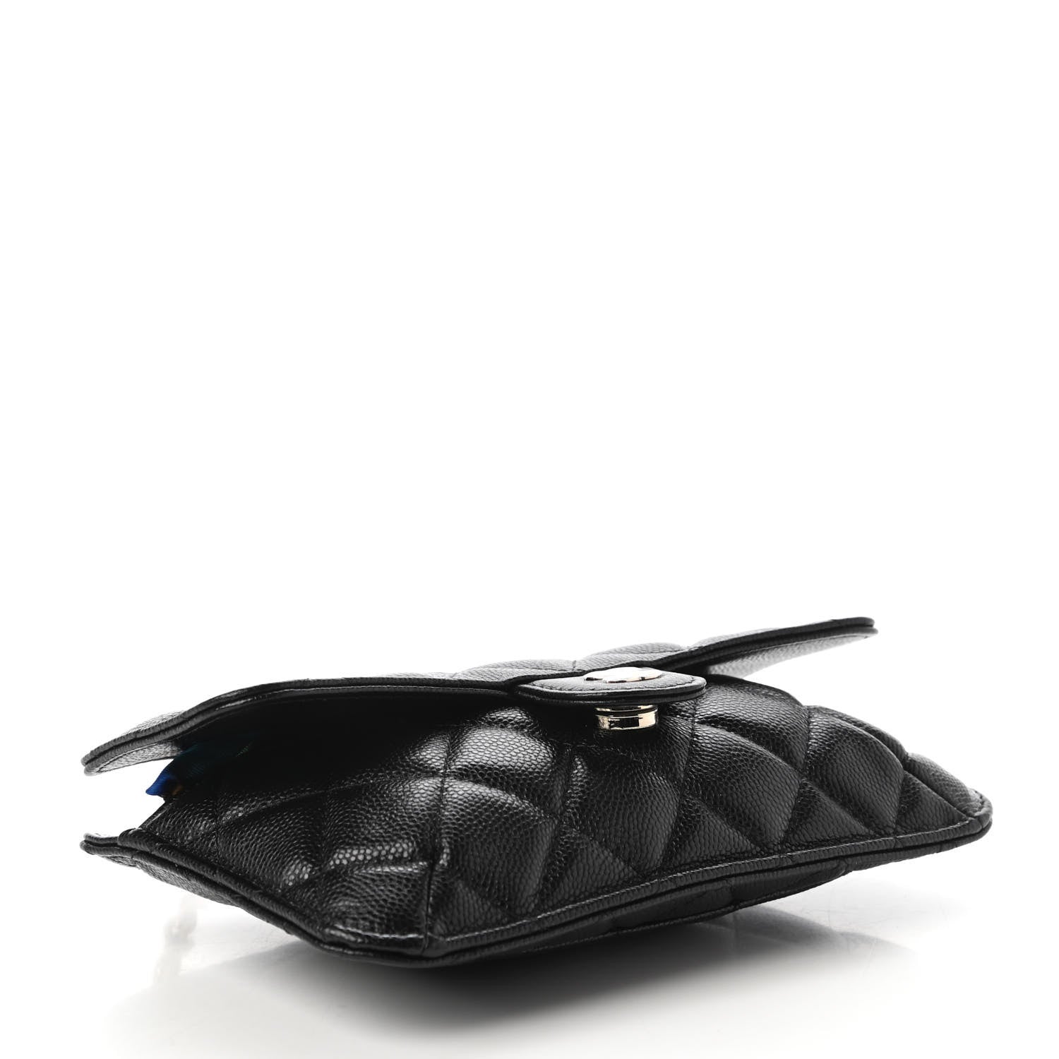 Chanel Caviar Fabric Quilted Foldable Tote With Chain Black Multicolor 7 of 18