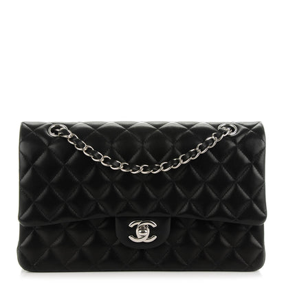 Chanel Lambskin Quilted Medium Double Flap Black 1 of 7