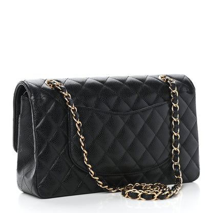 Chanel Caviar Quilted Medium Double Flap Black 3 of 9