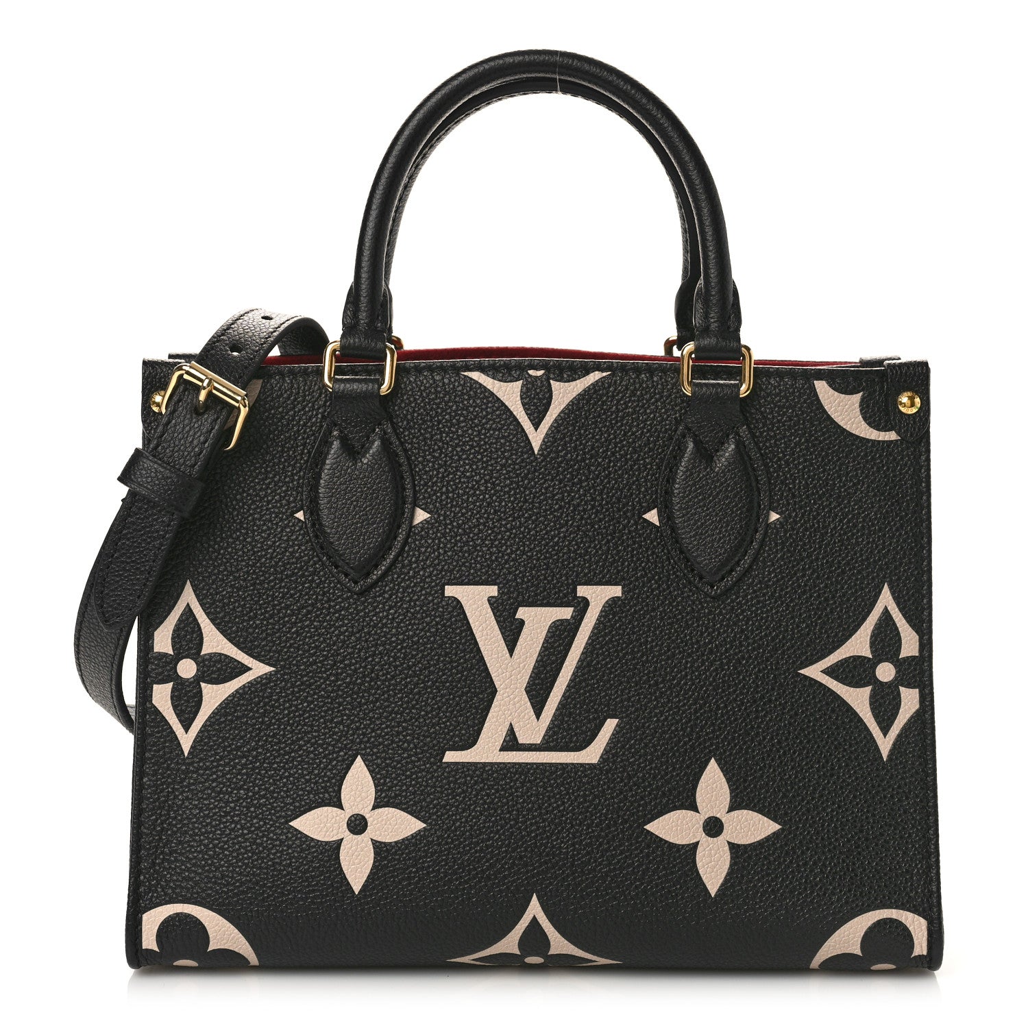 Louis Vuitton Empreinte Monogram Giant Onthego PM Black Beige 1 of 8