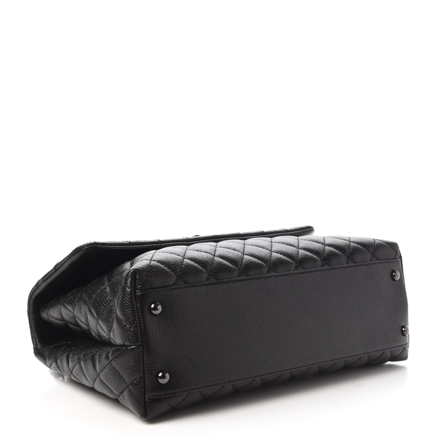 Chanel Caviar Quilted Medium Coco Handle Flap So Black 4 of 10