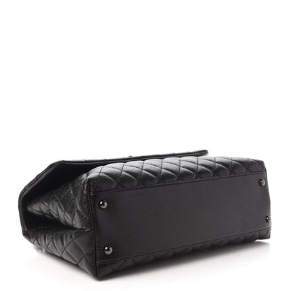 Chanel Caviar Quilted Medium Coco Handle Flap So Black 4 of 10