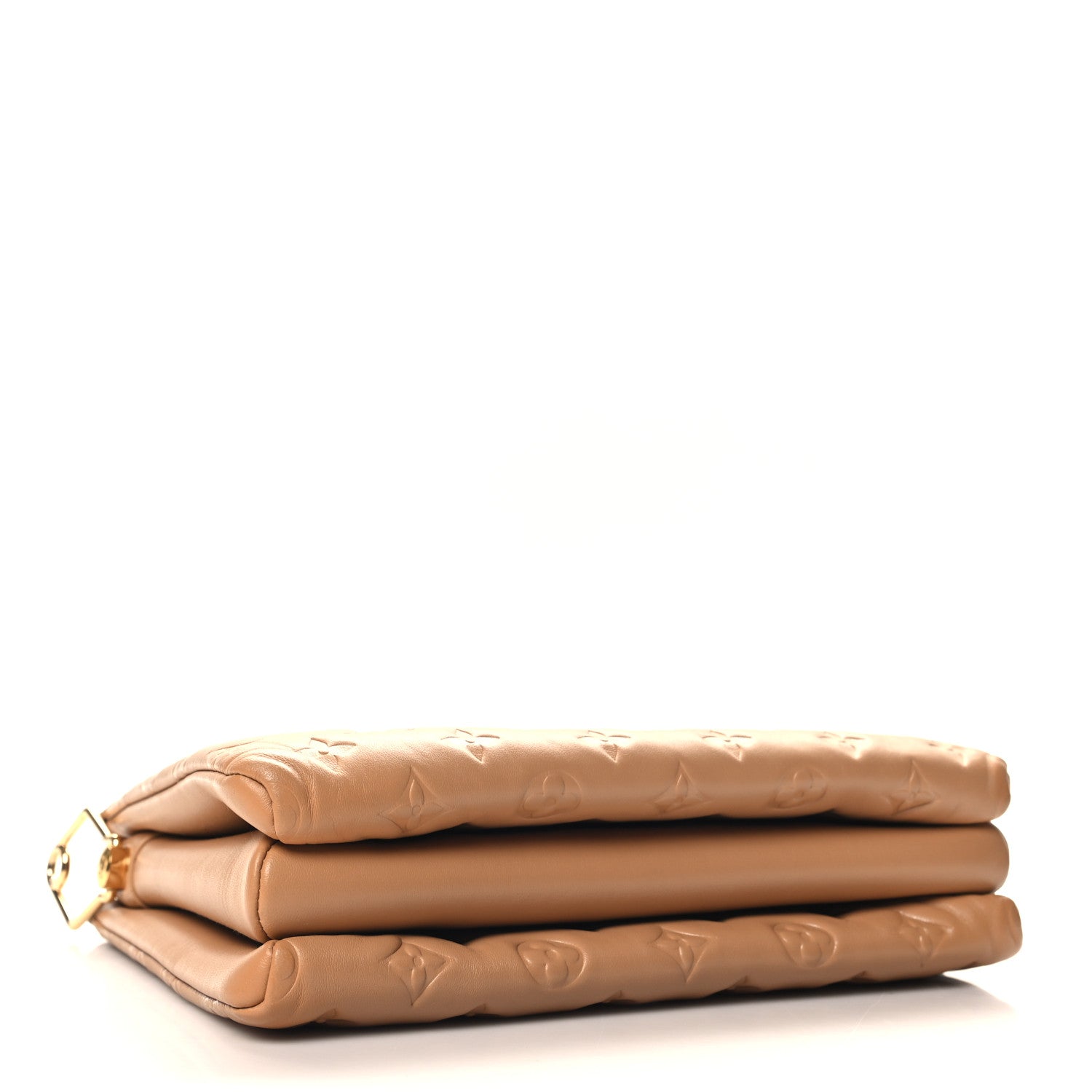Louis Vuitton Lambskin Embossed Monogram Coussin PM Camel 4 of 12