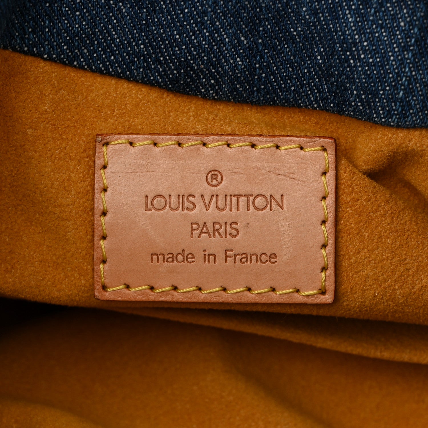 Louis Vuitton Monogram Denim Pleaty Blue 6 of 9