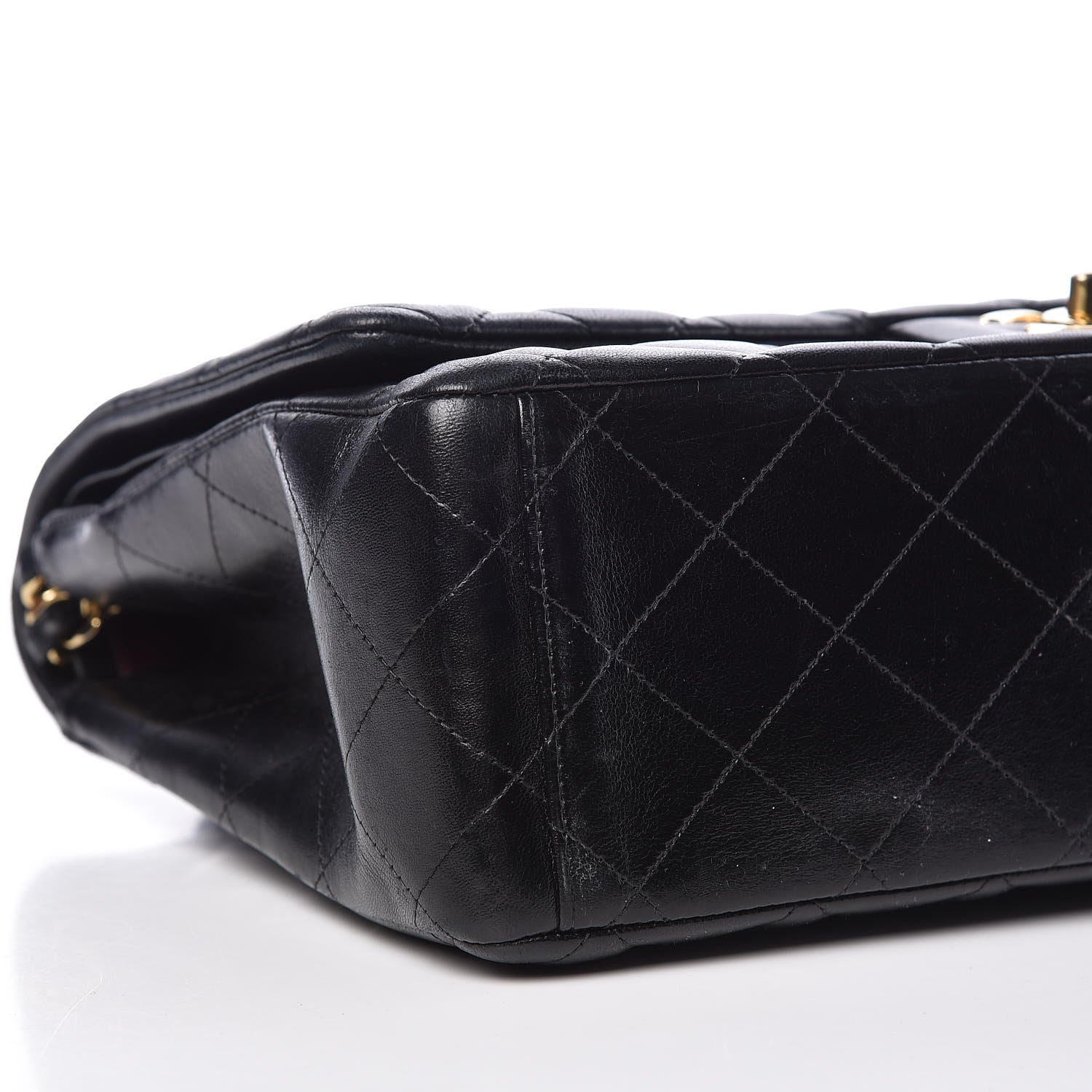 Chanel Lambskin Quilted Maxi Double Flap Black 8 of 15