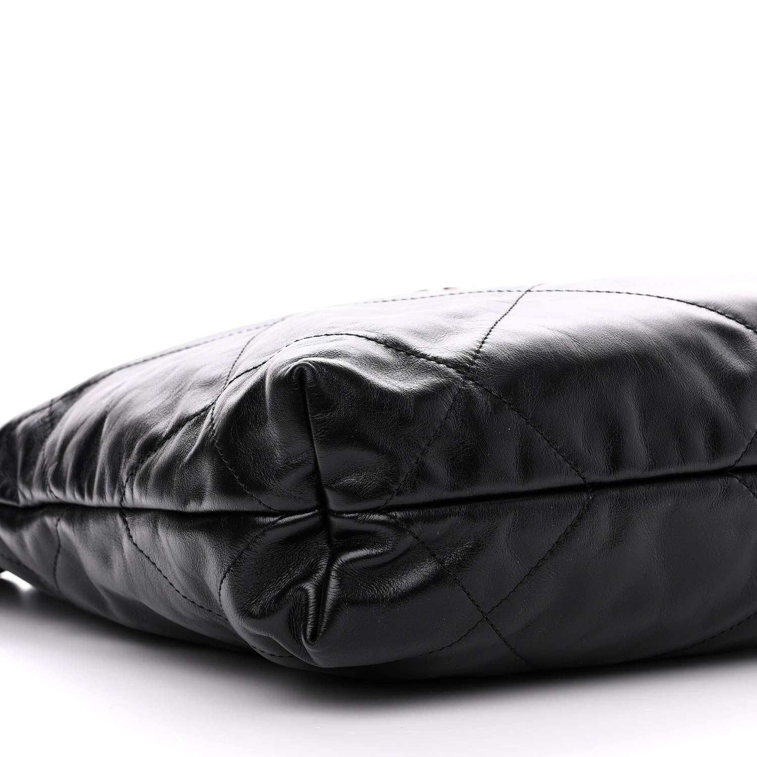 Chanel Shiny Calfskin Quilted Small Chanel 22 Black 10 of 11
