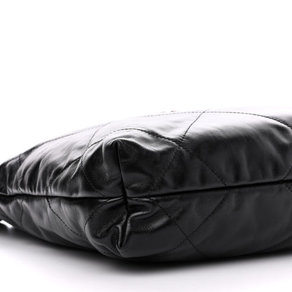 Chanel Shiny Calfskin Quilted Small Chanel 22 Black 10 of 11