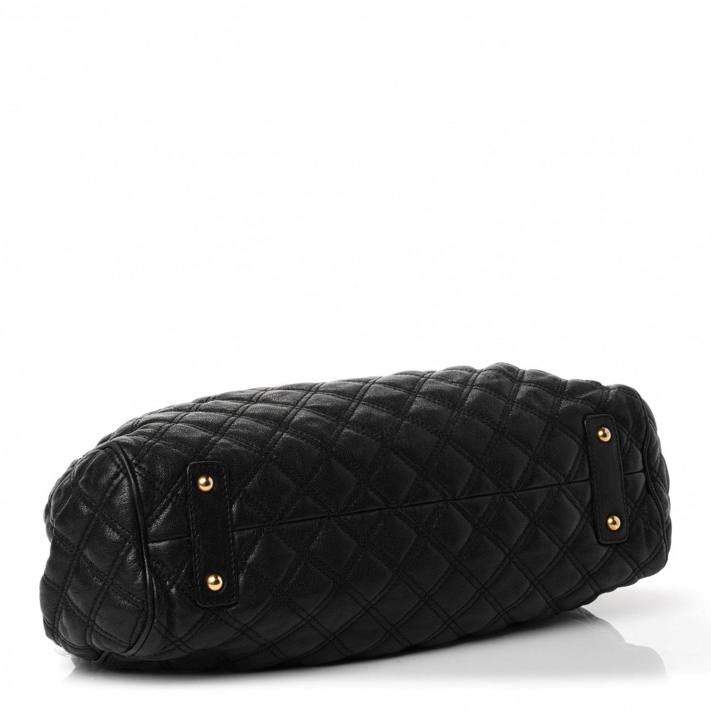 Calfskin Quilted Stam Black