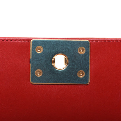 Chanel Lambskin Quilted Medium Boy Flap Red 9 of 17