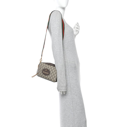 Gucci GG Supreme Monogram Web Neo Vintage Shoulder Bag Beige New Acero Crop 2 of 12
