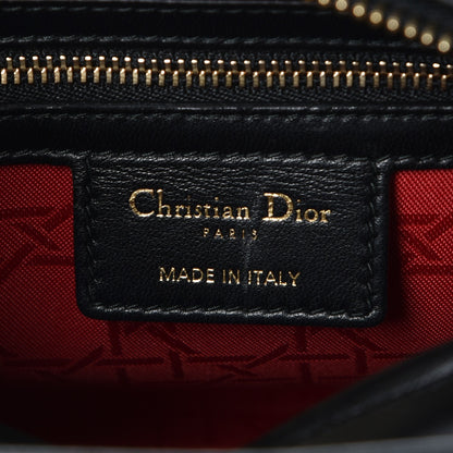 Christian Dior Lambskin Cannage Medium Supple Lady Dior Black 6 of 9