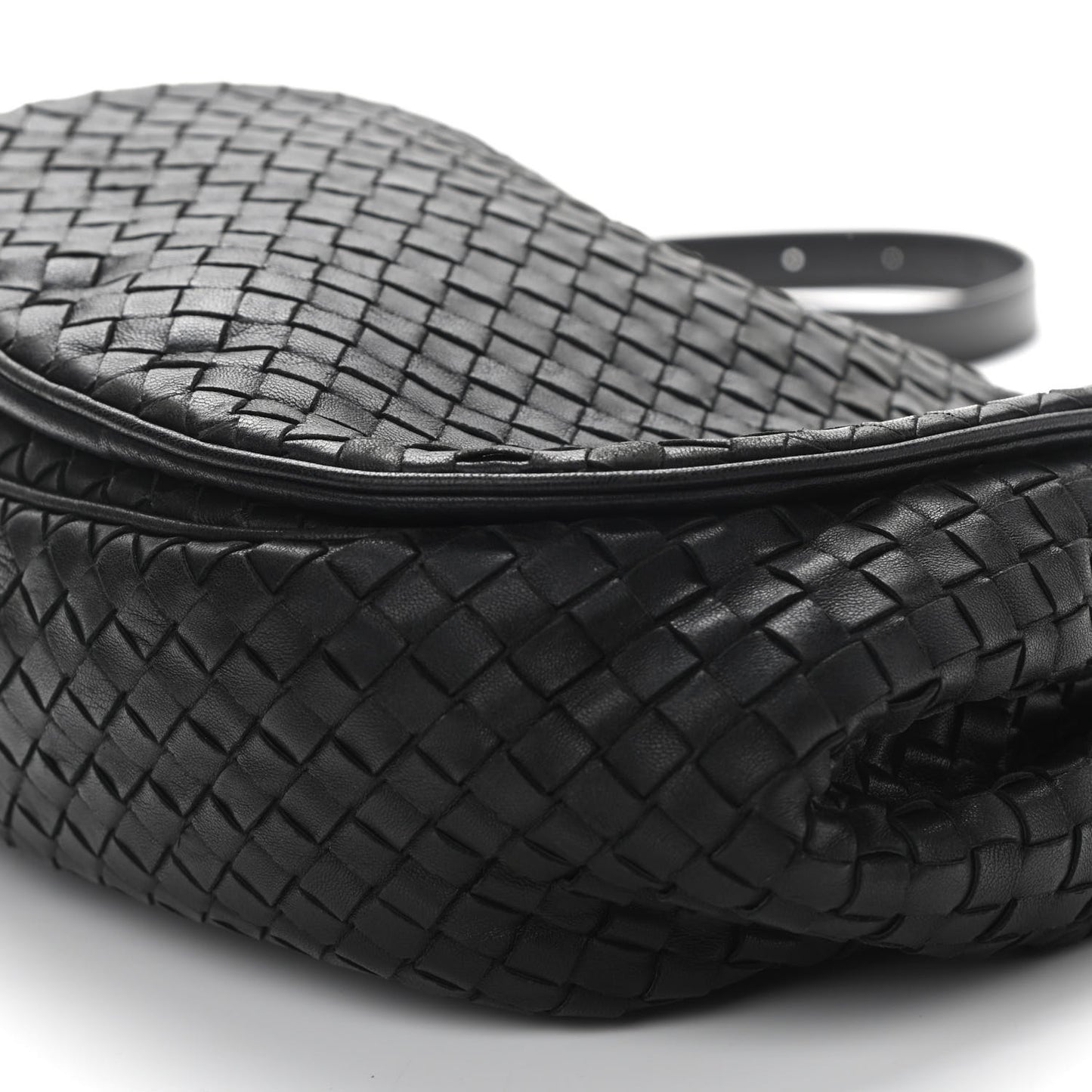 Nappa Intrecciato Messenger Bag Black