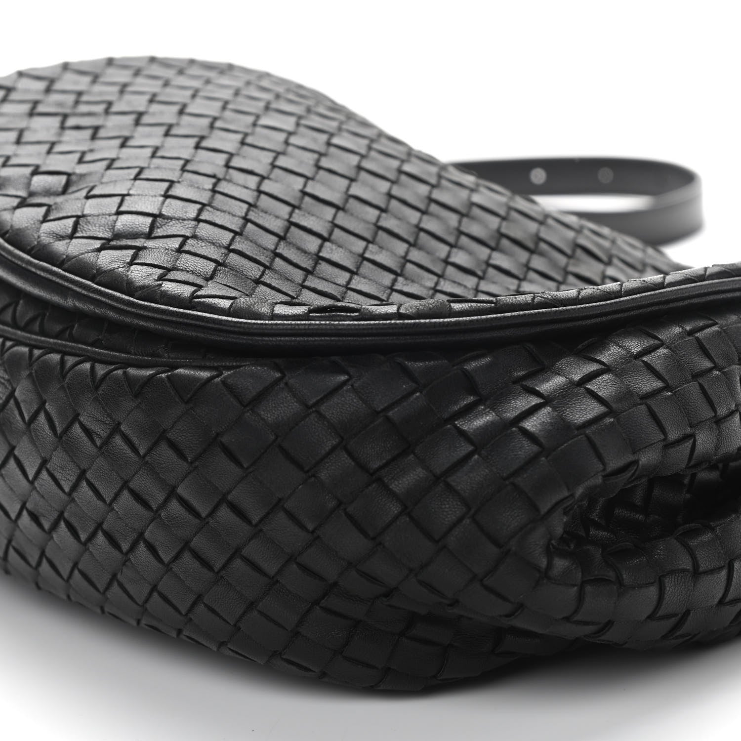 Bottega Veneta Nappa Intrecciato Messenger Bag Black 7 of 10