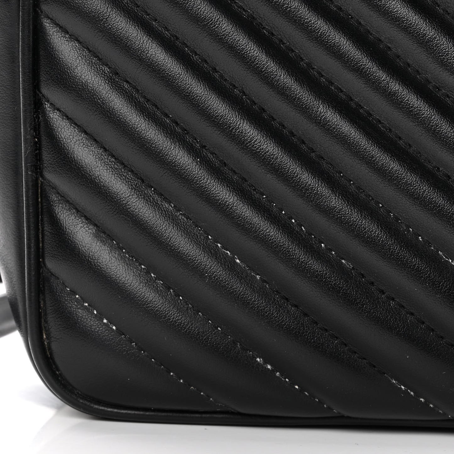 Calfskin Matelasse Monogram Lou Camera Bag Black