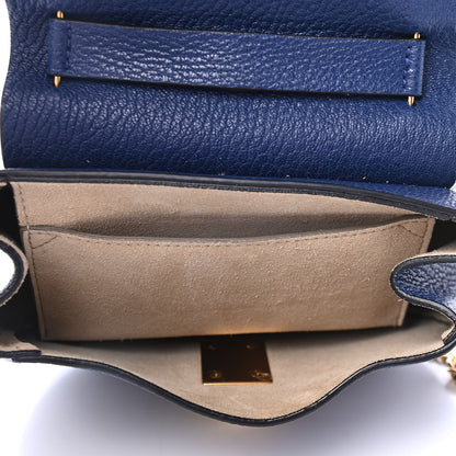 Chloe Grained Lambskin Mini Drew Shoulder Bag Royal Navy 4 of 6